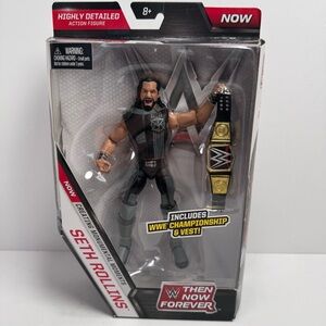 WWE Elite Collection Seth Rollins Action Figure Then Now Forever w Belt